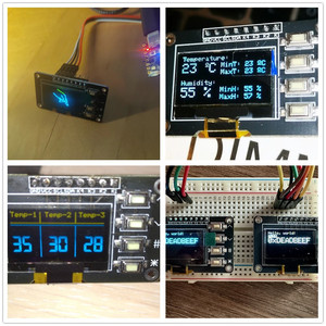 Nouvel écran OLED 0.96 avec 4 boutons 128x64 Modules de pilote SSD1315 combinés pour ESP32 pour <span class=keywords><strong>Arduino</strong></span> Nano pour Uno Mega STM32 - Product Image 4