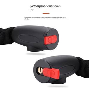 헤비 듀티 강력 오토바이 자전거 체인 잠금장치 도난 방지 보안 강화 강철 자전거 잠금장치 (열쇠 2개 포함) - Product Image 5