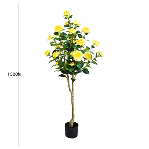 Nouvelle Conception Arbre Camélia Artificiel Vert & Rouge Bonsaï Écologique Fournitures de Jardinage pour la Maison et le <span class=keywords><strong>Jardin</strong></span> Utilisation Pâques - Product Image 2