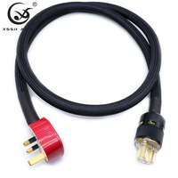 Cable de Alimentación para Audiófilos YIVO XSSH OEM ODM DIY OFC OD16mm, 250V 15A, Enchufe IEC de PVC para Amplificador, Sistema HIFI para Auto