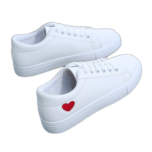 Zapatillas Deportivas Planas Blancas para Mujer 2026, Tendencia de Moda, con Cordones, Casuales, con Suela Suave de PU, para Todas las Temporadas, Talla Pequeña - Product Image 1