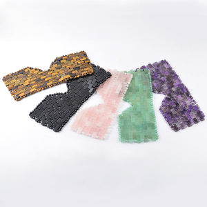 Batu Pijat Dingin Spa Kecantikan Wajah Kristal Kuarsa Pink Alami Label Pribadi Masker Mata Kuarsa Mawar Jade - Product Image 6