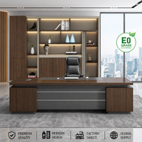 Bureau de direction moderne de luxe convertible et extensible en forme de L avec tiroirs – Mobilier de bureau
