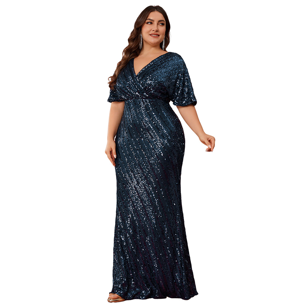 sachin and babi light blue dress Navy Blue Plus Size Evening Gowns