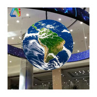 Layar LED P2.5 kustom kontrol WIFI USB komputer ponsel dapat dilihat 360 derajat layar tampilan kreatif dalam ruangan bola layar LED