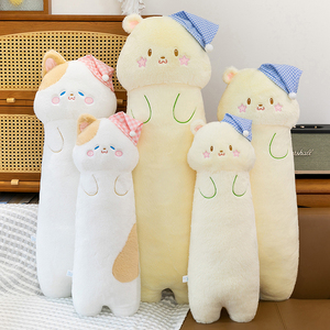 Nuevo Cojín de Peluche de Gato Tricolor con Forma de Estrella y Oso, Relleno de Algodón PP Suave, Juguete de Peluche para Niños, Regalo para Dormir - Product Image 2