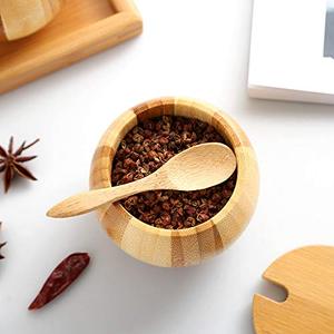 Boîte à sel <span class=keywords><strong>en</strong></span> <span class=keywords><strong>bois</strong></span> Mini sucrier pour cuisine Boîte à épices <span class=keywords><strong>en</strong></span> <span class=keywords><strong>bois</strong></span> fonctionnelle - Product Image 3