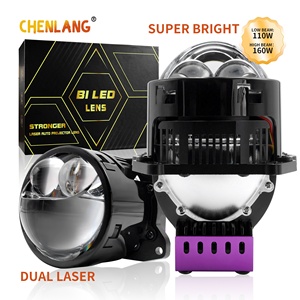 Phares Bi-Projecteurs LED Chenlang Super Lumineux 3 Pouces Universels Faisceau Haut et Bas 160W 30000LM 12V 24V - Product Image 1