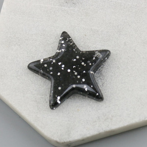 Brillante estrella de cinco puntas resina joyería llaveros COLLAR COLGANTE DIY resina accesorios para Decoración - Product Image 6