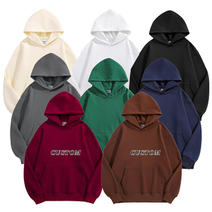 Felpa con cappuccio Unisex personalizzata felpa in pile di cotone 500Gsm con cappuccio senza coulisse <span class=keywords><strong>felpe</strong></span> da uomo <span class=keywords><strong>Vintage</strong></span> <span class=keywords><strong>oversize</strong></span> - Product Image 1