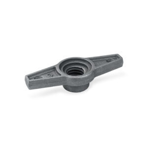 Tuerca de mariposa para base de tornillo ajustable de andamios 350g FCD 450 / ASTM A536 (Grado 65-45-12) - Product Image 4