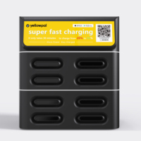 Chargeur solaire 45W rapide USB Micro USB/Type-C, borne de recharge partagée, distributeur automatique en PVC avec écran LCD, système publicitaire, lecteur de cartes POS