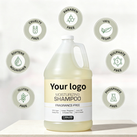 Shampooing Hydratant Format Gallon Végétalien Sans Cruauté Sans Sulfate Sans Parabène Sans Phosphate Formule Nourrissante Adoucissante et Réparatrice