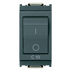 มิเนียเจอร์เซอร์กิตเบรกเกอร์ 1P+N C10 120-230V สวิตช์สีเทา - Product Image 1