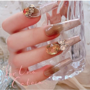 Herbst Winter Maillard Farbe Nagel Strass Pile Diamond Charms Neuankömmling Lose Strass Maniküre Zubehör Schmuck - Product Image 6