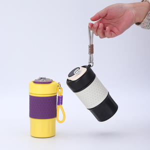 Último diseño moderno Nueva Funda de cuero inteligente Taza de café portátil 304 Aislamiento al vacío de acero inoxidable para viajes Uso al aire libre - Product Image 3