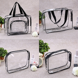 <span class=keywords><strong>Carry</strong></span> Op Luchthaven Draagbare Reizen Cosmetica Opslag Custom Logo Transparante Toilettas Pouch Helder Make Pvc Cosmetische Zak - Product Image 6