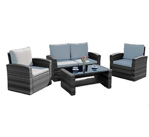 Outdoor PE Rattan Sofa Set Patio Wicker Garden Furniture Outdoor Furniture Garden Sets Plastic Resin Chair