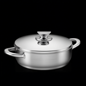 Casseruola con Coperchio Vitrocor in Acciaio Inossidabile, Pentola da 3 Qt, Adatta al Forno - Product Image 3