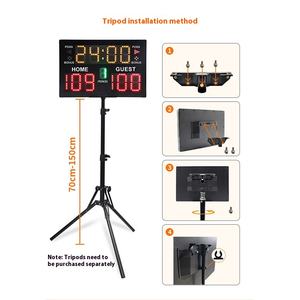 โรงงานรับผลิตป้ายคะแนน LED กลางแจ้ง กันน้ำระดับ IP65 ความสว่างสูง สำหรับการแข่งขันบาสเกตบอล เทนนิส และแบดมินตัน - Product Image 4