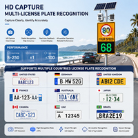 Cámara de Captura de Matrículas ANPR con Radar de Velocidad Solar Wideway y Pantalla para Seguridad Vial en Carreteras, Venta al por Mayor de Fábrica