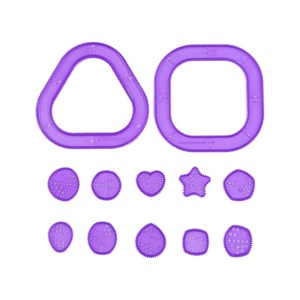 SHJ Tablero de Dibujo Educativo Heterotipo de Plástico ABS de 10 Pulgadas, Ruedas de Engranajes Entrelazados, Regla Espirógrafo, Juguetes de Pintura para Rascar - Product Image 6