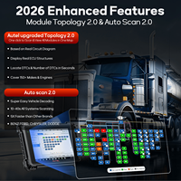 2026 Original Autel MaxiSys MS909CV Pemindai Truk J2534 Programmer Pemetaan Topologi 2.0