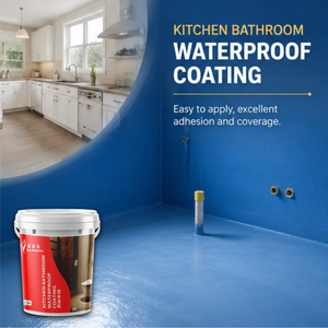 Peinture de revêtement imperméable durable de qualité industrielle en acrylique pour la protection des surfaces murales de salle de bain et de cuisine - Product Image 1