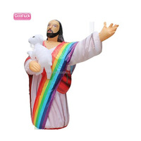 Bouddha gonflable géant d'extérieur, statue gonflable de Jésus-Christ le Sauveur pour la publicité
