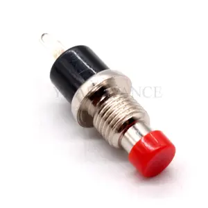 Illuminated 2 Foot Small Round Button Momentary Switch Push Button NO Lock 7MM