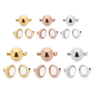 Thép Không Gỉ Vòng Nam Châm Clasp Từ Bóng <span class=keywords><strong>End</strong></span> <span class=keywords><strong>Clasps</strong></span> Vòng Đeo Tay Vòng Cổ Trang Sức Làm Kết Nối Handmade Phụ Kiện - Product Image 6