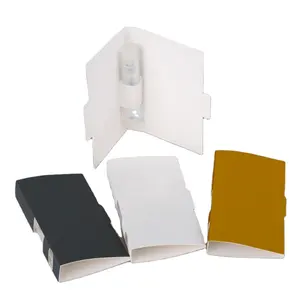 Empty Custom Print LOGO 1ml 2ml 3ml Mini Perfume Sample Tester Foldable Packaging Gift Paper Trial Perfume Vial Card