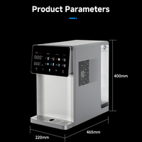 Système de purification d'eau par osmose inverse pour comptoir, avec chauffage instantané et refroidissement par compresseur, distributeur d'eau