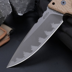 Cuchillo de Jardín Multifuncional de Acero Inoxidable ML HK SS217 con Hoja Recubierta de Titanio, Personalizable OEM, Mango G10, Punta de Gota de 8mm, 1 Unidad - Product Image 3