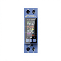 KWS-303WF WiFi Tuya Kompatibel DIN Rail Mount AC Voltmeter Panel Ammeter Tampilan Analog/Digital Kelas Akurasi 1.0 40A 290V