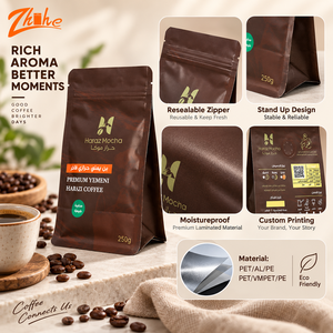 Kantong Kopi yang Dapat Ditutup Kembali, Segel Anti Bau, Anti Oksidasi, Menjaga Rasa Biji Kopi Asli, Kemasan Komersial Volume Besar - Product Image 2