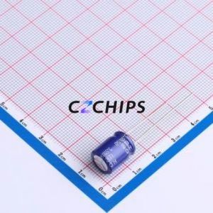 Condensateur électrolytique en aluminium à montage traversant ELXZ250ELL331MJC5S, composant à montage traversant (THT), 330uF, 20%, 25V, 380mA-120Hz - Product Image 2