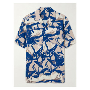 Excelentes Precios, Camisas Casuales para Hombre con Estampado Abstracto, Cierre de Botones, Manga Corta, Corte Holgado y Diseño Sostenible - Product Image 1
