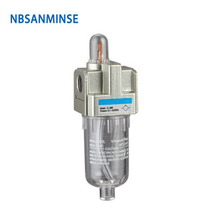 Lubricador de Aire NBSANMINSE AL-200, Rosca G de 1/4 Pulgadas, Cuerpo de Aluminio, Drenaje Manual, Accesorio para Herramienta Neumática - Product Image 1