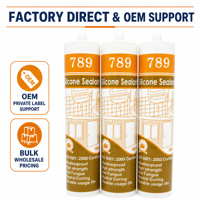 Scellant silicone neutre pour fenêtres en aluminium, 300 ml, vente en gros, directement de l'usine chinoise leader