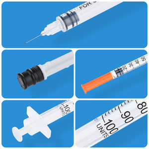 <span class=keywords><strong>Jeringa</strong></span> de <span class=keywords><strong>Insulina</strong></span> Desechable de 1 ml/0,5 ml/0,3 ml, <span class=keywords><strong>Jeringa</strong></span> Desechable U40/<span class=keywords><strong>U100</strong></span> con Aguja de 29G/30G/31G, Puede Usarse en Animales - Product Image 3