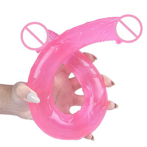 समलैंगिक सेक्स खिलौने के लिए महिलाओं के लिए 17.3 इंच नरम सिलिकॉन यथार्थवादी डिल्डो स्ट्रैपलेस डबल-एंड। - Product Image 5