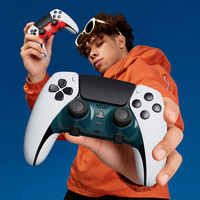Coque arrière pour manette PS5 DSE, compatible avec la manette DualSense Edge PS5, anti-transpiration, coque de remplacement arrière pour manette PS5 Edge