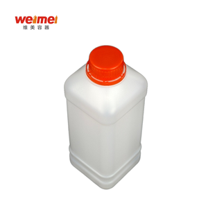 בקבוק פלסטיק HDPE ריק בנפח 1000 מ\\\"ל, איכותי, לממס כימי, מתאים למדפסות הזרקת דיו CIJ של וילט, במצב חדש, עם מכסה הברגה. - Product Image 4