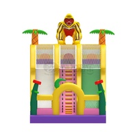 Toboggan commercial personnalisé en PVC de 0,55 mm d'épaisseur, thème sportif cœur/amour, double toboggan pour enfants, modèle Wolong IS, capacité supérieure à 500 kg