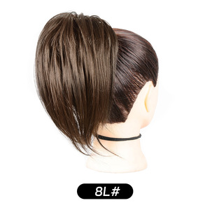 Venta al por mayor desordenado moño pieza de pelo moño extensión de pelo largo barba garra Clip moño pelo Scrunchies para mujeres niñas uso diario - Product Image 4