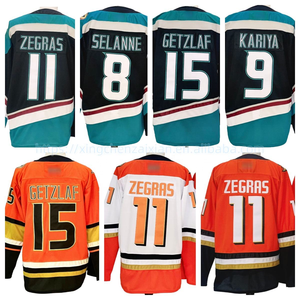 Maßgefertigtes Anaheim Ducks Eishockey-Trikot Bestickte Bedruckte Shirts Sportbekleidung Uniform # 11 Zegras # 4 Fowler # 77 Vatrano # 91 - Product Image 1