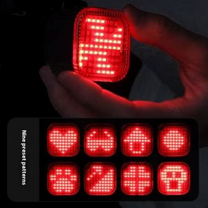 ไฟท้าย LED สว่างพิเศษ วัสดุ ABS ไฟเตือนเบรคสำหรับจักรยานเสือภูเขาและจักรยานถนน กันน้ำ สำหรับขี่กลางคืน - Product Image 1