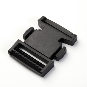 <b>Plastic</b> <b>Sliding</b> Buckle 38mm Black Durable For Bags And Luggage Accessories - Product Image 2