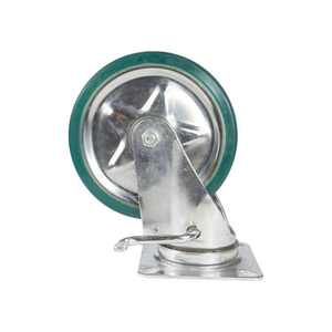 Chinesische Made 180-400Kgs Kapazität Japan Style <span class=keywords><strong>PU</strong></span> Stahl Felgen rollen Grüne Farbe Rollen Räder - Product Image 1